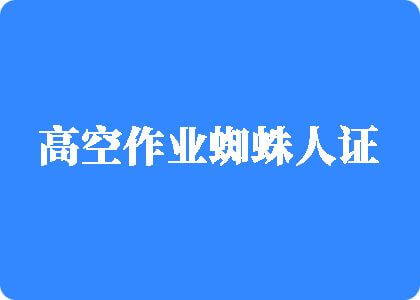 看一级粗鸡巴操逼美女视频高空作业蜘蛛人证